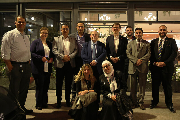 THWS delegation and Campus GATE team with members of the industry partner Kawar Energy during the dinner invitation.