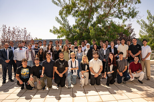 Family picture of the Hosted Programmes kick-off 2025-26. Photo by Wagner & Benz.